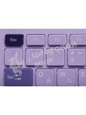 Комплект клавиатура + мышь Acer OCC205 беспроводной USB, 1200 dpi, фиолетовый