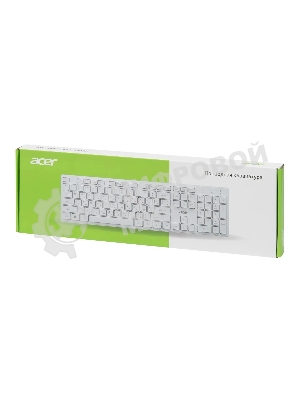 Клавиатура проводная Acer OKW123, USB, белый
