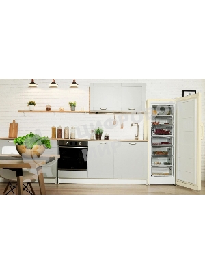 Морозильная камера Indesit DSZ 5175 E, бежевый, 261 л, 4 ящика