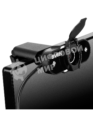 Веб-камера SVEN IC-915 1280x720, 30 кадр/с, USB Type-A, микрофон, шторка приватности, универсальное крепление