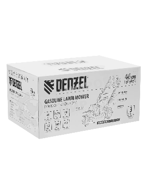 Бензиновая газонокосилка Denzel GLT-460SP-T, Trike 150 см3, 46 см, привод, панель, 60л