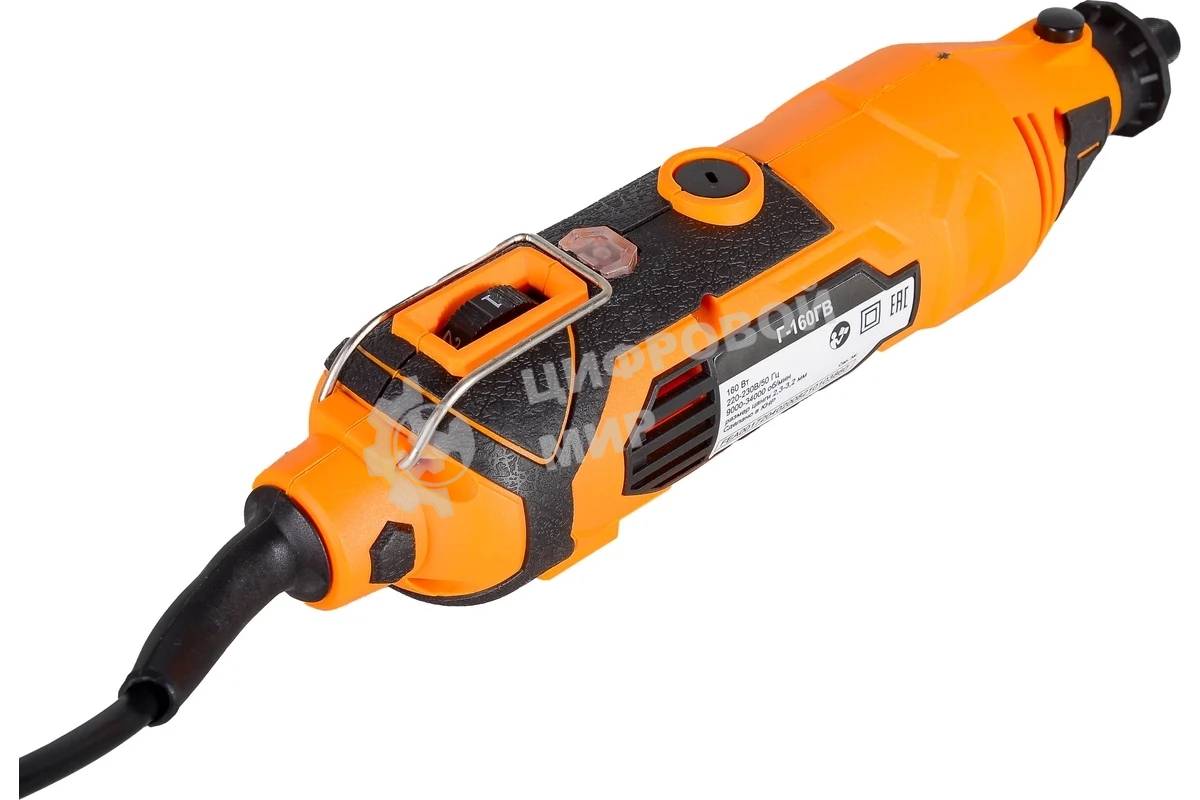 Прямошлифовальная машина (гравер) ВИХРЬ Г-160ГВ Гравер 72/4/2 160 Вт, 30000 об/мин, 2.3-3.2 мм, 0.63 кг