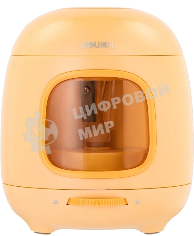 Точилка для карандашей электрическая Deli VA13YELLOW пластик, желтый