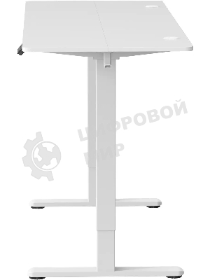 Стол компьютерный Cactus CS-EDL-WWT столешница ДСП, белый каркас белый