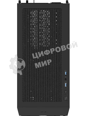 Компьютерный корпус Gigabyte C102B Gb-C102G, без БП MicroATX 5x120мм 4x140мм 2xUSB 3.0 audio bott PSU, черный