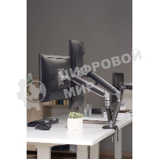 Кронштейн для мониторов Ultramounts UM735BL черный/серый 17