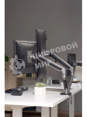 Кронштейн для мониторов Ultramounts UM735BL черный/серый 17