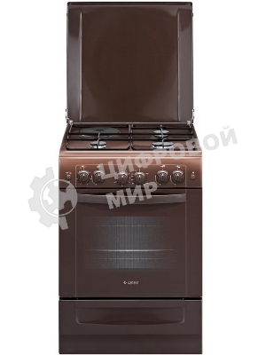 Плита комбинированная Gefest ПГЭ 6110-020301 коричневый, конфорок 3 газовых и 1 электрическая, духовка 52 л, 60 см x 85 см x 60 см