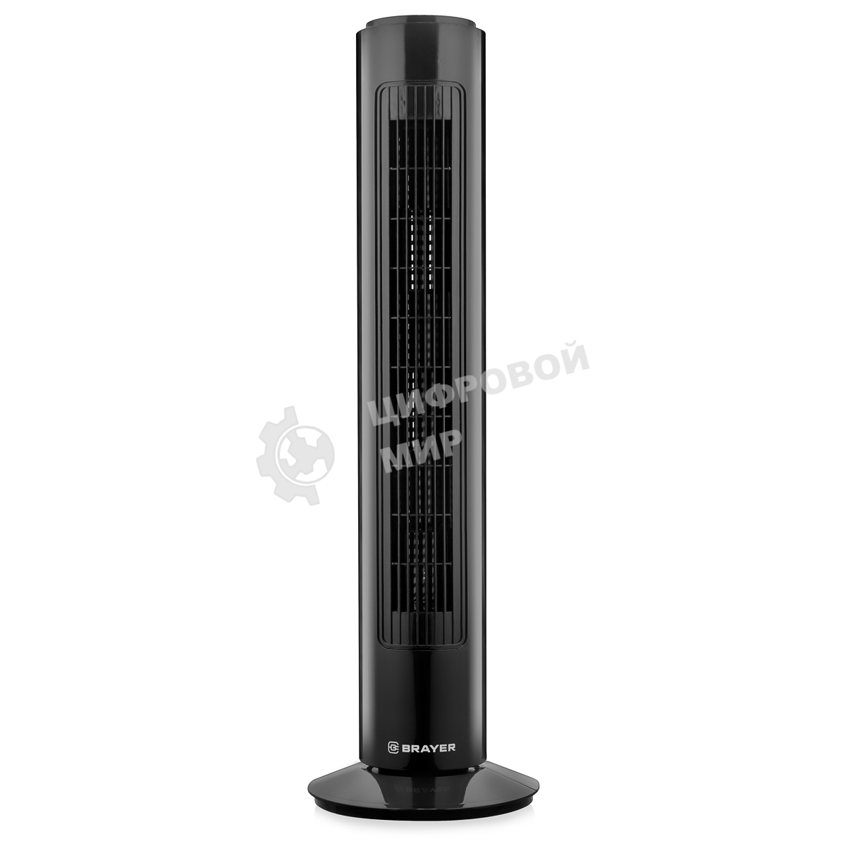 Колонный вентилятор BRAYER BR4952BK, механич.упр., вращение 90°, мощность 50Вт, защита от перегрева