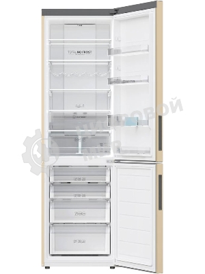 Холодильник Haier C2F637CGGU1 золотистый, двухкамерный, 278/108л, морозилка снизу, No Frost