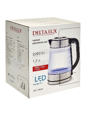 Чайник DELTA LUX DE-1024 2,2кВт, 1,7 л