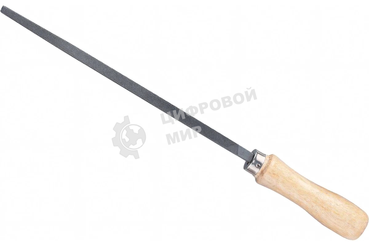 Напильник Сибртех 200 мм, квадратный, деревянная ручка