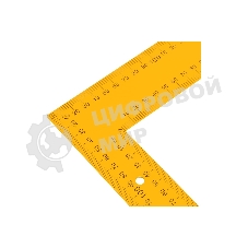 Угольник Denzel стальной, 400 мм х 600 мм, ультрафиолетовая печать (измерительная шкала)