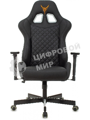 Кресло Knight ARMOR черный, экокожа, 120 кг, механизм качания