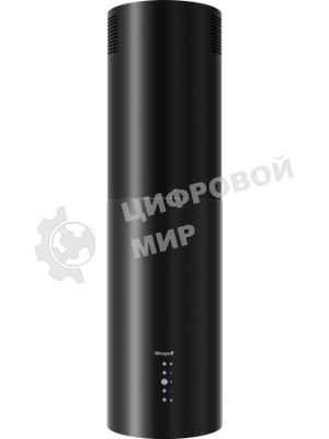 Вытяжка островная цилиндрическая Weissgauff Tubus 1406 Island черный, 35 см, 1200 куб. м/ч, 60 дБ