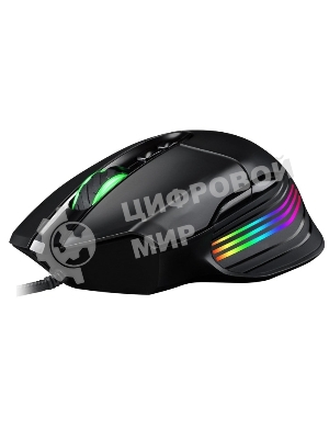 Мышь проводная Jet.A Panteon PS120 черный, 6200 dpi, USB, кнопки - 8