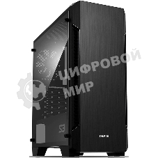 Компьютерный корпус MidiTower Zalman S3 TEMPERED GLASS WINDOW black