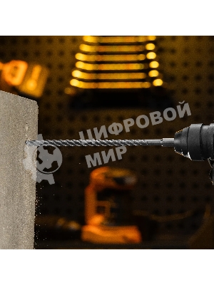 Бур по бетону Denzel цельная крестовая пластина, 10x315 мм, SDS PLUS