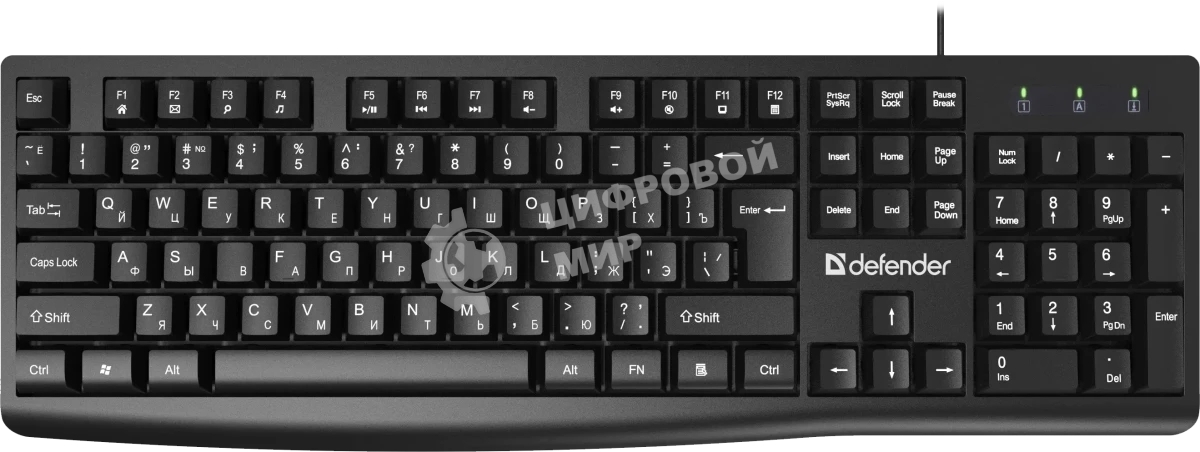 Клавиатура Defender Navigator HB-138 проводная, USB Type-A, чёрный