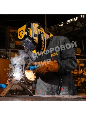 Щиток защитный лицевой (маска сварщика) Denzel F9, см. окно 100x60, Real Color, DIN 4-8/9-13