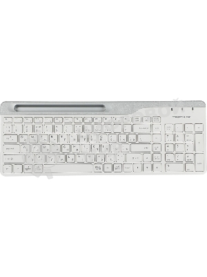 Клавиатура беспроводная A4Tech Fstyler FBK25, USB, Bluetooth/Радиоканал, белый/серый