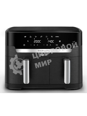 Аэрогриль Tefal Dual Easy Fry Flex EY9228E0 черный, 2700 Вт, 9 л, сенсор, 6 программ