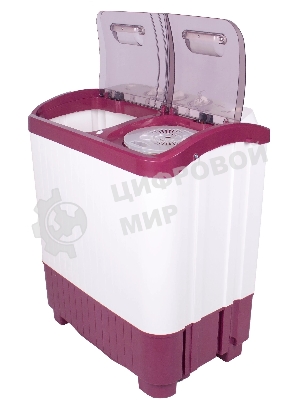 Стиральная машина EVGO WS-40PET белый/красный загр. вертикальная макс.:4 кг 1350 об/мин класс: А+