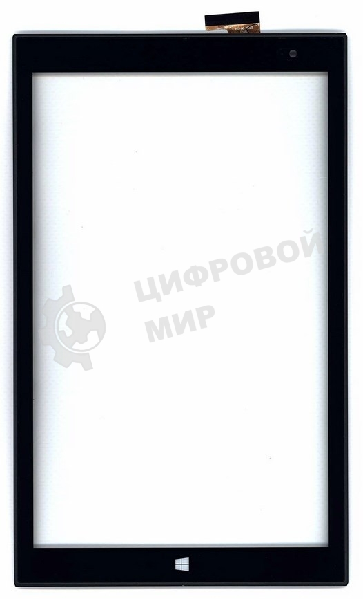 Сенсорное стекло (тачскрин) для Irbis TW42. черное с рамкой