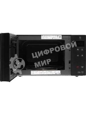 Микроволновая печь LG MW25R35GIS черный, 25 л, 1000 Вт, переключатели - сенсор