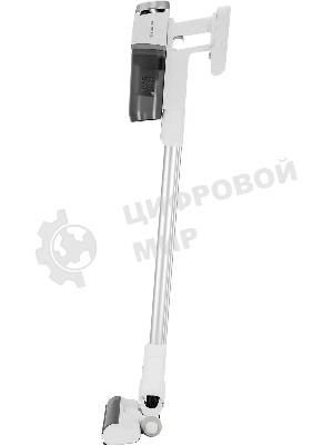 Пылесос вертикальный Hyundai HYV-S5550 белый/серебристый, питание от аккумулятора, 100 Вт, уборка сухая, пылесборник 0.5 л