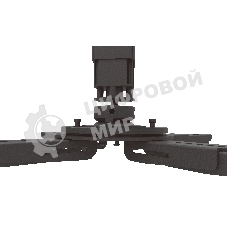 Потолочный комплект для проектора Wize Pro PRXL47A длина штанги 117,7-200,7 см, расстояние между крепежными отверстиями 404 мм,наклон +/-11°,вращение 360°, до 100 кг,черный