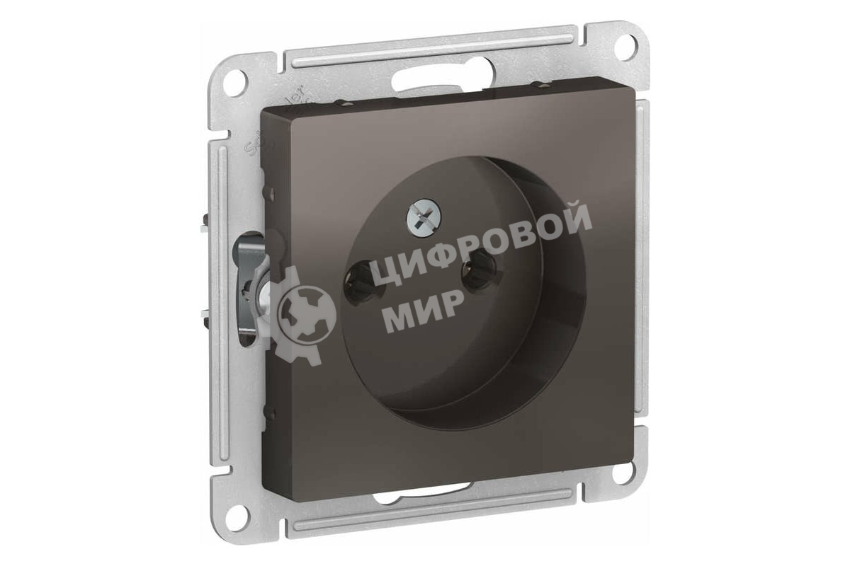 Механизм розетки 1-м СП AtlasDesign без заземл. 16А мокко SchE ATN000641