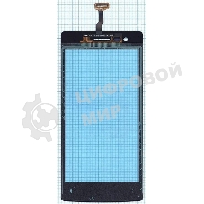 Сенсорное стекло (тачскрин) для OPPO Neo 5 (2015), черное