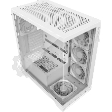 Компьютерный корпус XPG INVADER X WHITE (INVADERXMT-WHCWW) Mid-Tower Gaming ATX PC Case with Panoramic View, Tempered Glass Panels, and RGb Lighting Black