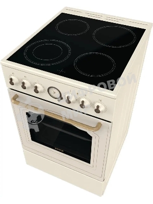 Плита электрическая Gorenje GECS5B70CLI бежевый, конфорок 4 электрических, духовка 70 л, 50 см x 85 см x 59.4 см