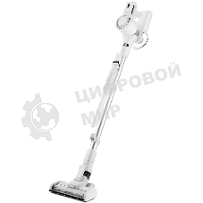 Пылесос вертикальный Kitfort КТ-5117 белый, питание от аккумулятора,  50 Вт, уборка сухая, пылесборник 0,5 л