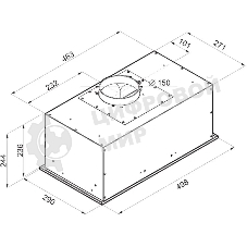 Вытяжка встраиваемая Maunfeld Crosby Power 50 нержавеющая сталь, 50 см, 1050 куб. м/ч, 51.8 дБ