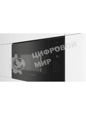 Микроволновая печь встраиваемая Bosch BEL454MB1F 6 Series, 900Вт,LED-display,AutoPilot 8, 25 л, гриль, черный, 382x594x388 мм