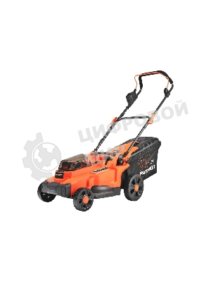 Газонокосилка аккумуляторная PATRIOT CM 440 2*21В UES, без акб и зу, бесщеточ, 37см, трав 35л пласт+мульчирование, центр. подъем 6 уровней (25-75), пласт дека