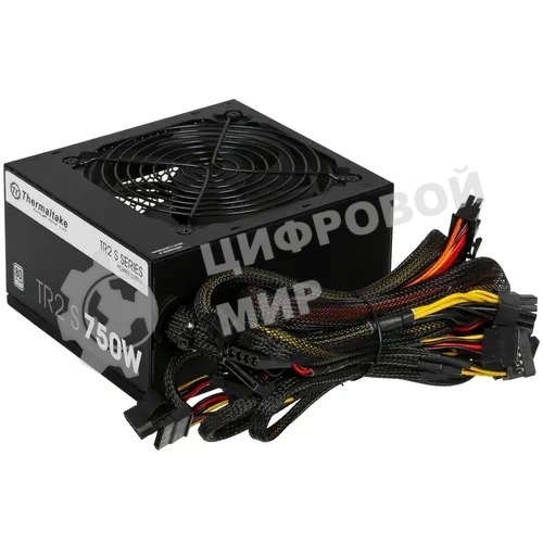 Блок питания Thermaltake ATX TR2 S, 750Вт, 80 PLUS WHITE, 120мм, черный