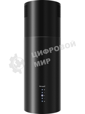 Вытяжка островная цилиндрическая Weissgauff Tubus 1406 Island черный, 35 см, 1200 куб. м/ч, 60 дБ