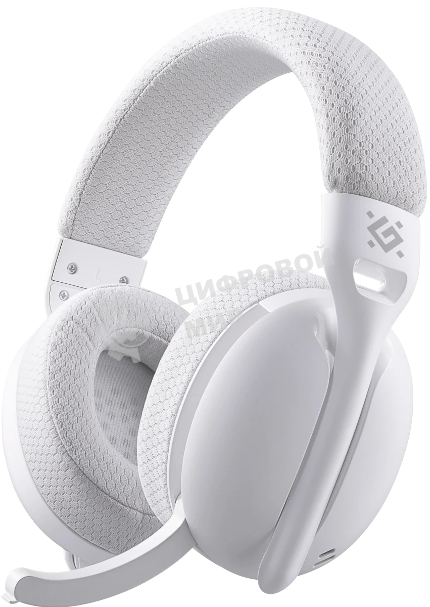 Беспроводные наушники Defender Triple белый, накладные, Bluetooth + радиоканал 2.4ГГц, складная конструкция, микрофон, до 20 ч