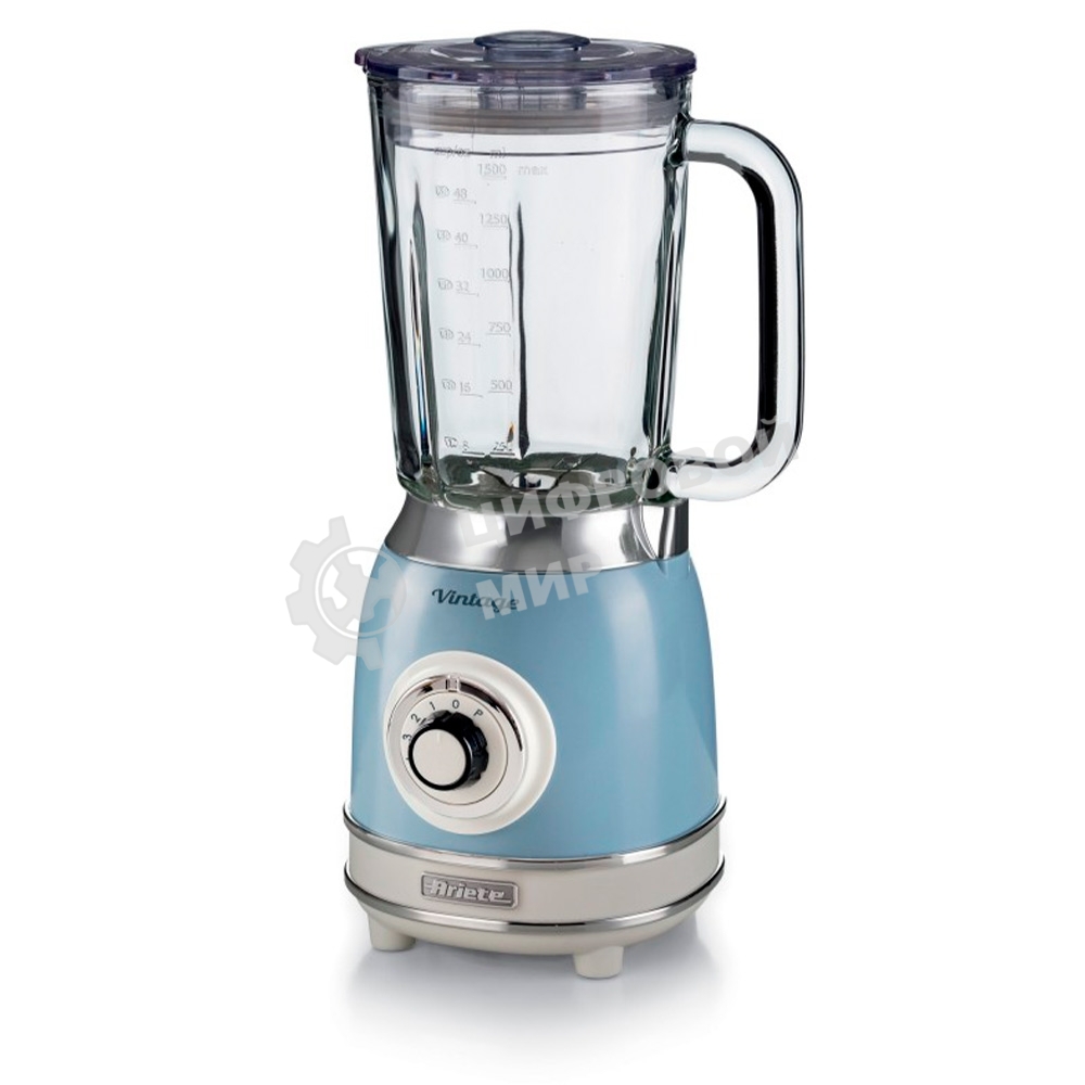 Блендер стационарный Ariete 583/05 Vintage, голубой, 1000 Вт, 4 лезвия. Объем - 1.5 л