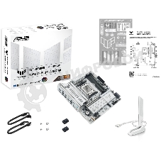 Материнская плата Asus TUF GAMING B850M-PLUS WIFI7 W, AM5, AMD B850, 4xDDR5, 4xSATA, 3xM.2, 1xPCIe 5.0 x16, 1xPCIe 3.0 x1, 1xDP, 1xHDMI, 1x2.5Gb LAN, Wi-Fi 7, Bluetooth 5.4, 1xUSB-C 20Gbps, 3xUSB-A 10Gbps, 4xUSB-A 5Gbps, 4xUSB-A 2.0, 5x3.5 мм, 7.1, mATX