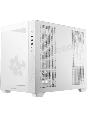 Компьютерный корпус Deepcool CG330 3F WH без БП, боковое окно (панорама), 3x120мм ARGB PWM вентилятора, белый, mATX (R-CG330-BKNGM3-G)