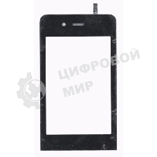 Сенсорное стекло (тачскрин) для Explay Bit, черное