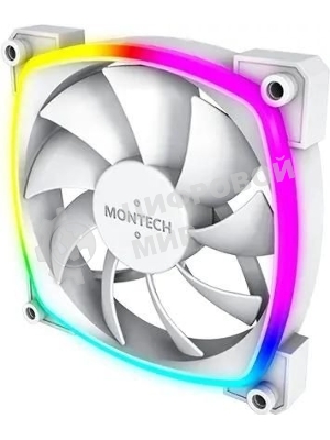 Вентилятор для корпуса MONTECH AX120 PWM белый, 120 мм, 1600 об/мин, 27 дБ, 4 pin