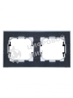 Рамка 2-местная IEK BRITE РУ-2-БрЧ-44 IP44 черный
