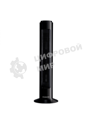Колонный вентилятор BRAYER BR4952BK, механич.упр., вращение 90°, мощность 50Вт, защита от перегрева