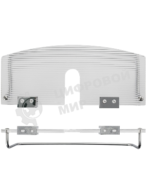 Полка для принадлежностей прямая BRIMIX 14101, для душевых стоек, с бортиком, антивандальная, из оргстекла